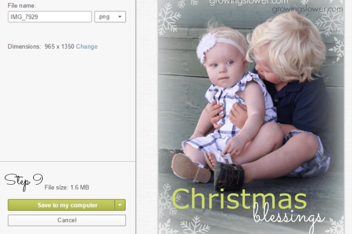 How to make your own Christmas photo cards free online with just basic computer skills, a couple of free programs, and no scrap booking! Save money on Christmas cards this year with this easy photo tutorial. 