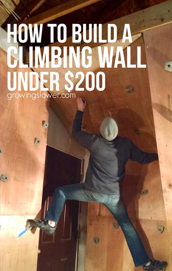 How to Build a Home Climbing Wall Under $200 - DIY Tutorial