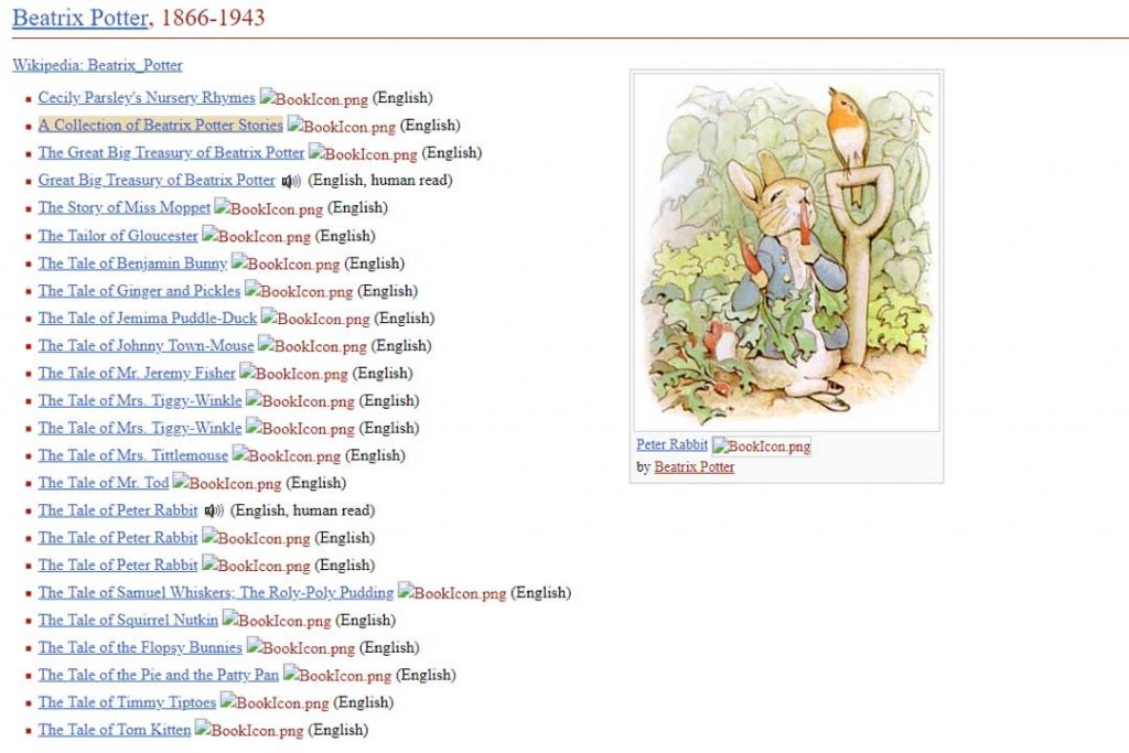Project Gutenberg has thousands of free ebooks your family will love. Many of them are classics like these from Beatrix Potter.